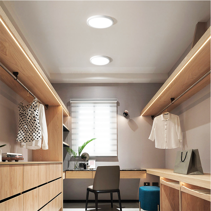 LED plafonjera Green Tech 18W, 4000K, promjer 22,5 cm, IP40, bijela slika 3
