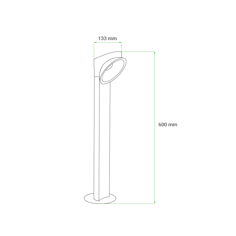 LED vrtna svjetiljka Green Tech EARTH G, 10W, 3000K, IP54 slika 3