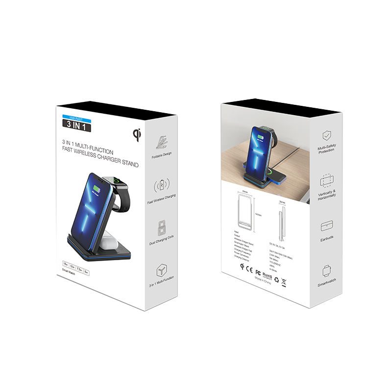 Wireless punjač za smartphone, pametni sat i slušalice 15W WT-Q6 slika 4
