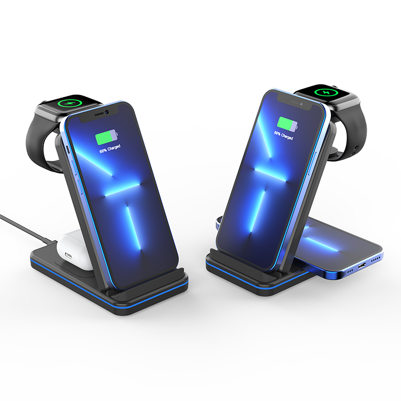 Wireless punjač za smartphone, pametni sat i slušalice 15W WT-Q6 slika 5