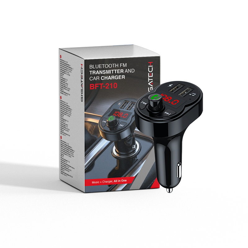 Bluetooth FM transmiter i autopunjač Gigatech BFT-210