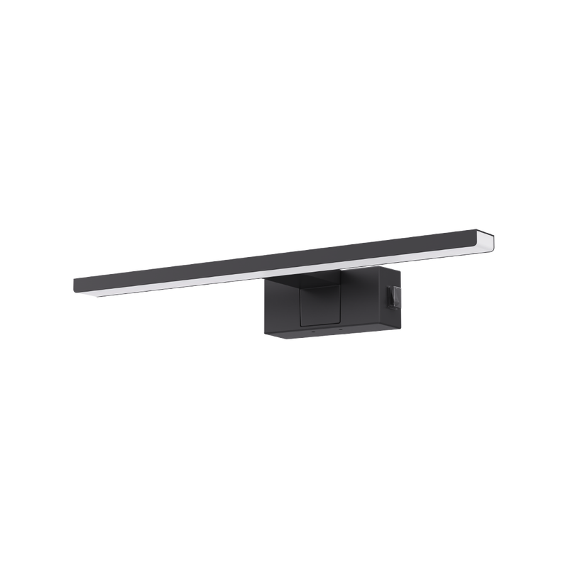 LED kupaonska zidna lampa, Green Tech, crna, 560 lm, 8W, 4000 K, IP44, 40 cm slika 2
