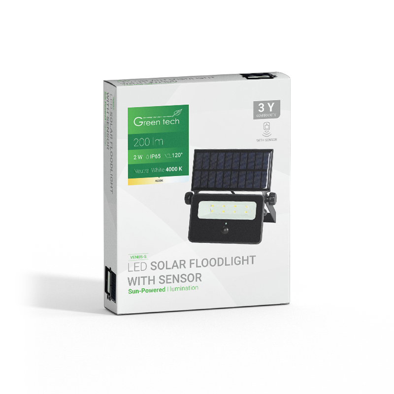 LED solarni reflektor Green Tech 2W,  4000K, IP65, 200 lm slika 6