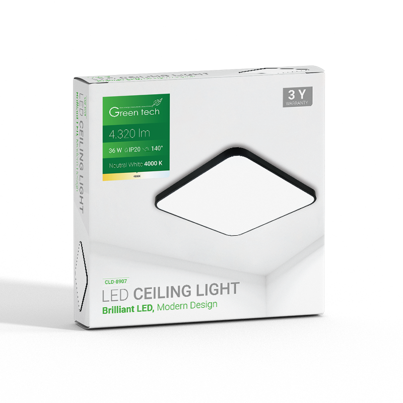 LED plafonjera Green Tech 36W, 4000K, 48x48cm slika 3