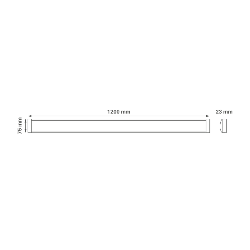 LED svjetiljka Green Tech, 36W, 3CCT, IP40, 120 cm podgradna slika 6