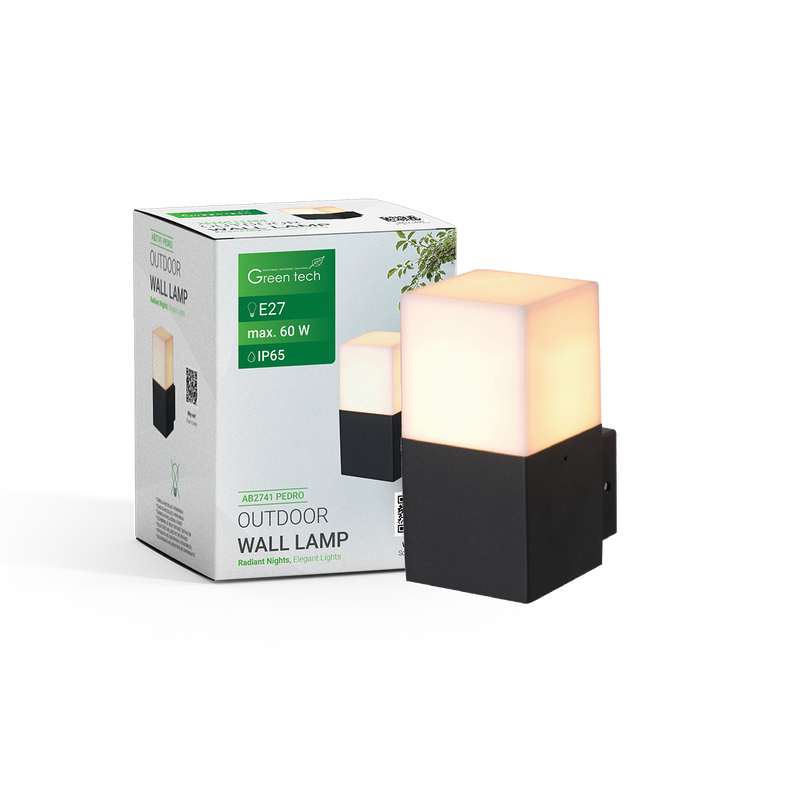 Zidna svjetiljka Green Tech PEDRO, E27, IP65