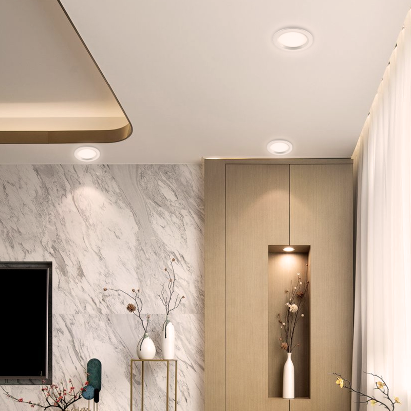 LED panel Green Tech 6W, 3CCT, ugradni, okrugli slika 2