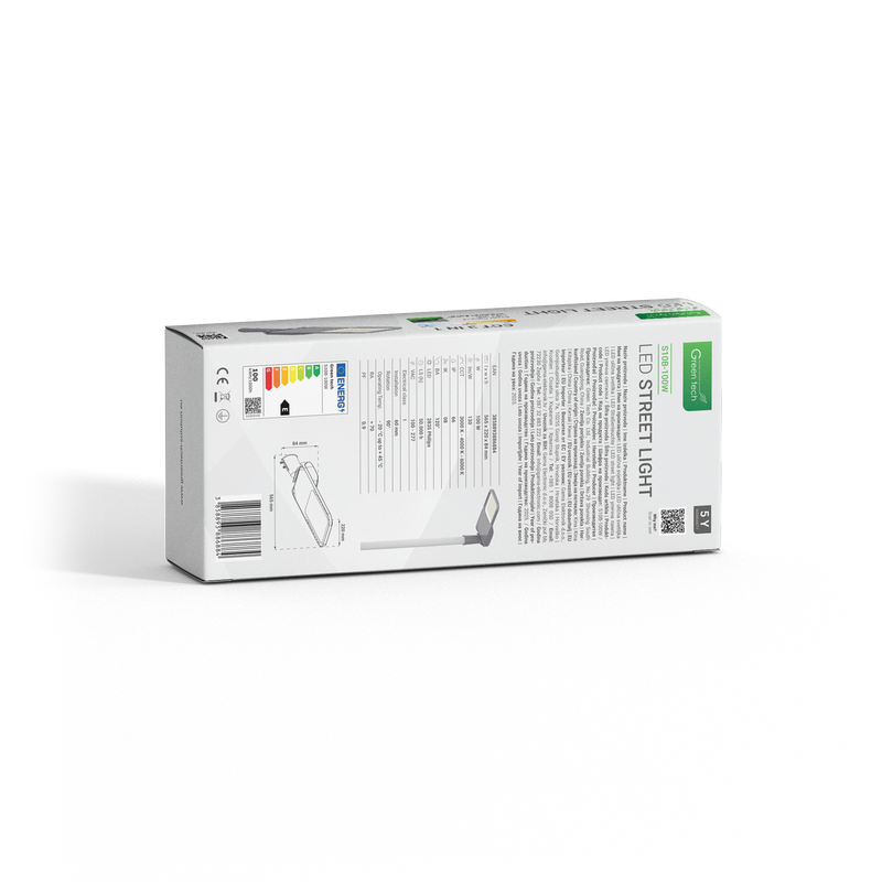 LED ulična svjet. Green Tech 100W, 13000lm, Philips LED, 3 CCT 3000K-4000K-6000K slika 5