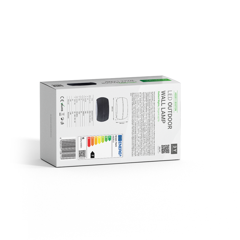 LED zidna svjetiljka Green Tech BOSTON, 6W, 3000K, IP65 slika 4