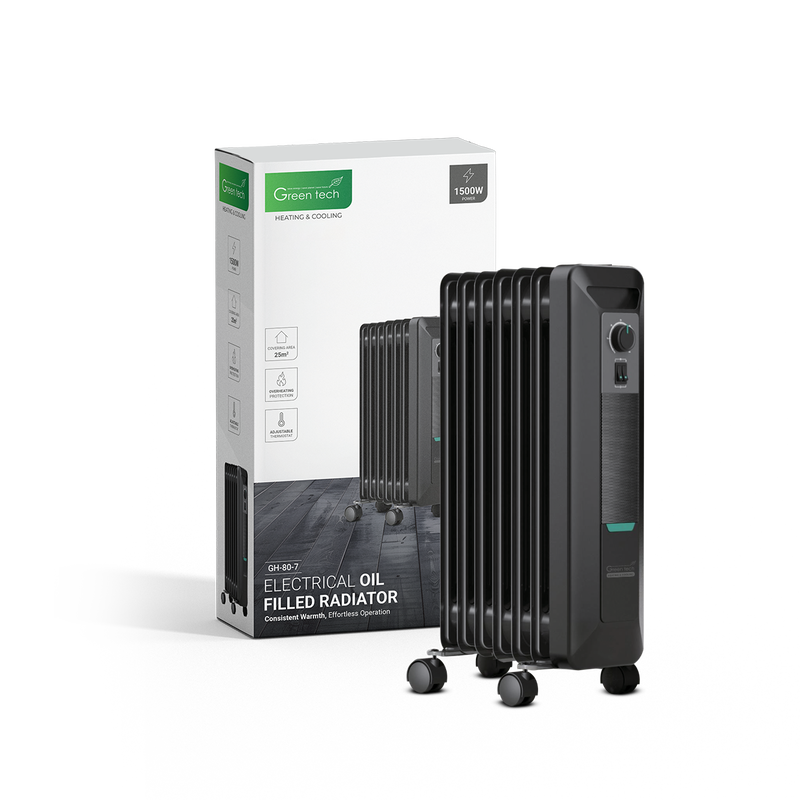 Uljni radijator Green Tech 1500W, električni