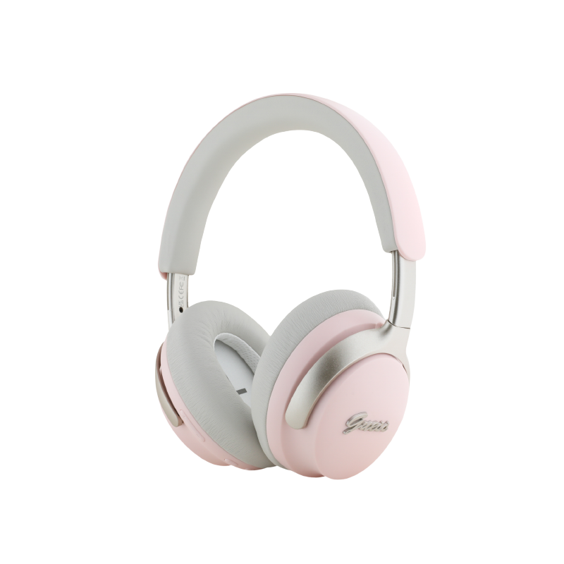 Slušalice Guess wireless, ANC + ENC, pink