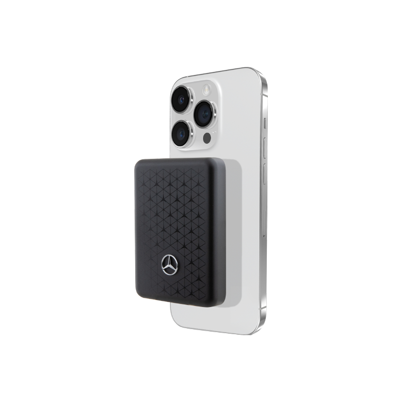 Power bank Mercedes Benz 5000 mAh, MagSafe kompatibilan, crni