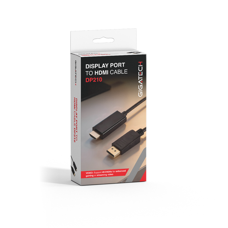 Kabel Gigatech Display Port na HDMI 2m, 4K slika 3
