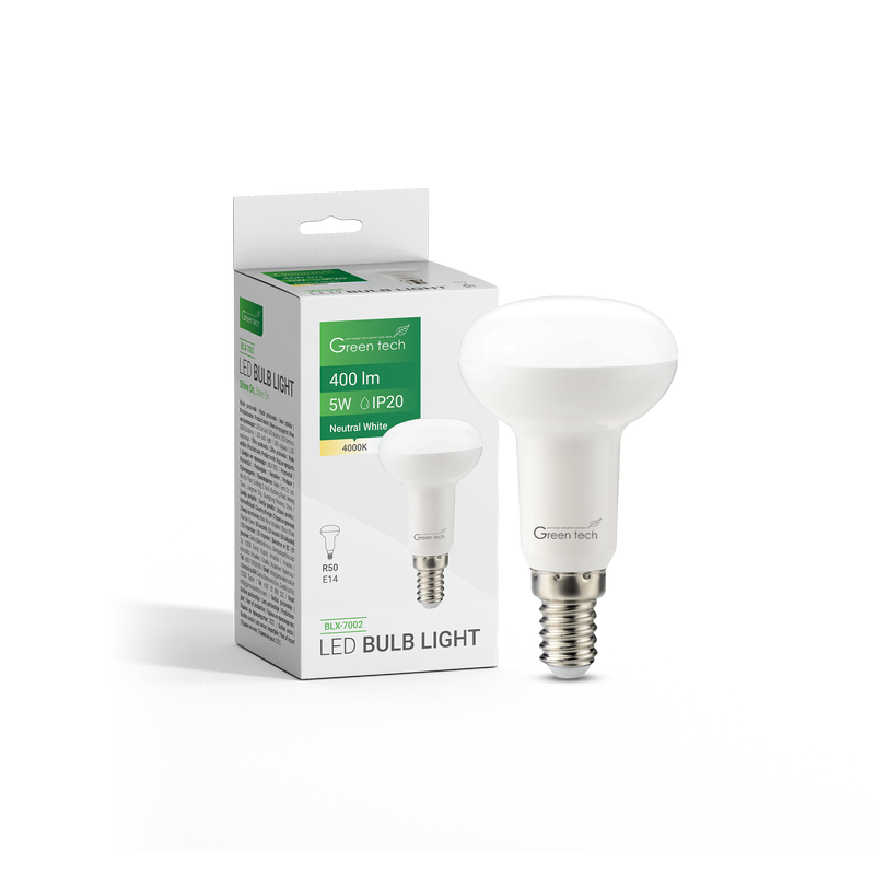 LED žarulja Green Tech 5W, 4000K, E14, R50, IP20, Sanan chip