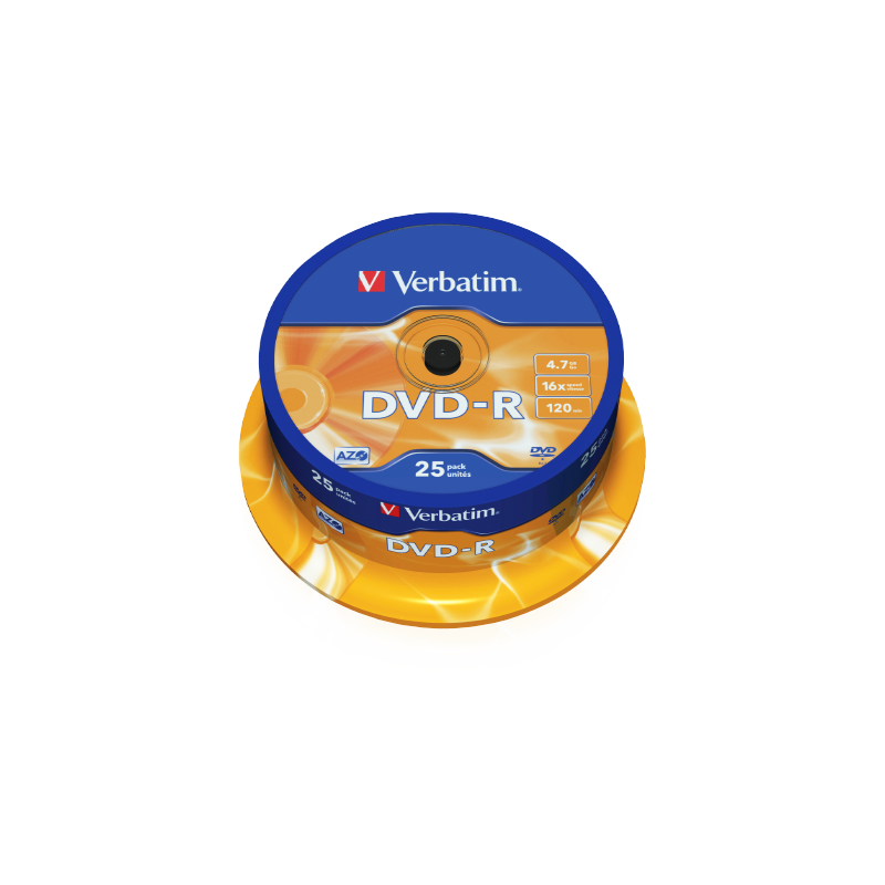 DVD-R Verbatim 4.7GB 16x, 25/1, spindle