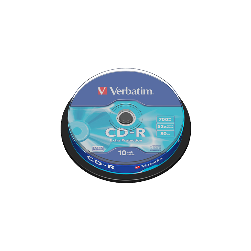 CD-R Verbatim 700MB 52x, 10/1, spindle