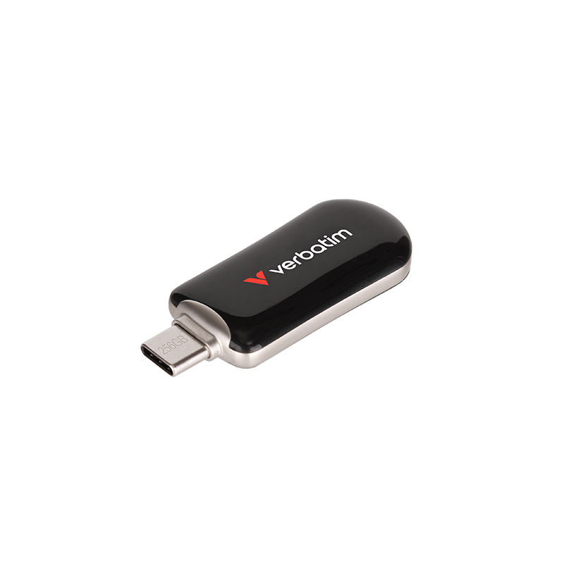 USB-C memorijski stik 3.2 Gen1 Verbatim 256GB, crni, Plectra