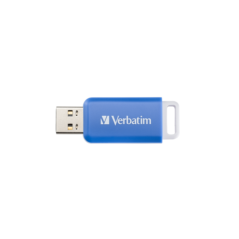 USB memorijski stik 2.0 Verbatim 64GB, plavi, DataBar slika 2