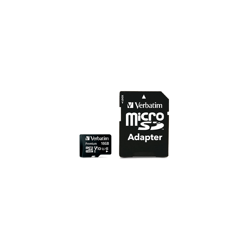 Memorijska kartica MicroSDHC Verbatim 16GB, (C10) UHS-I, sa adapterom