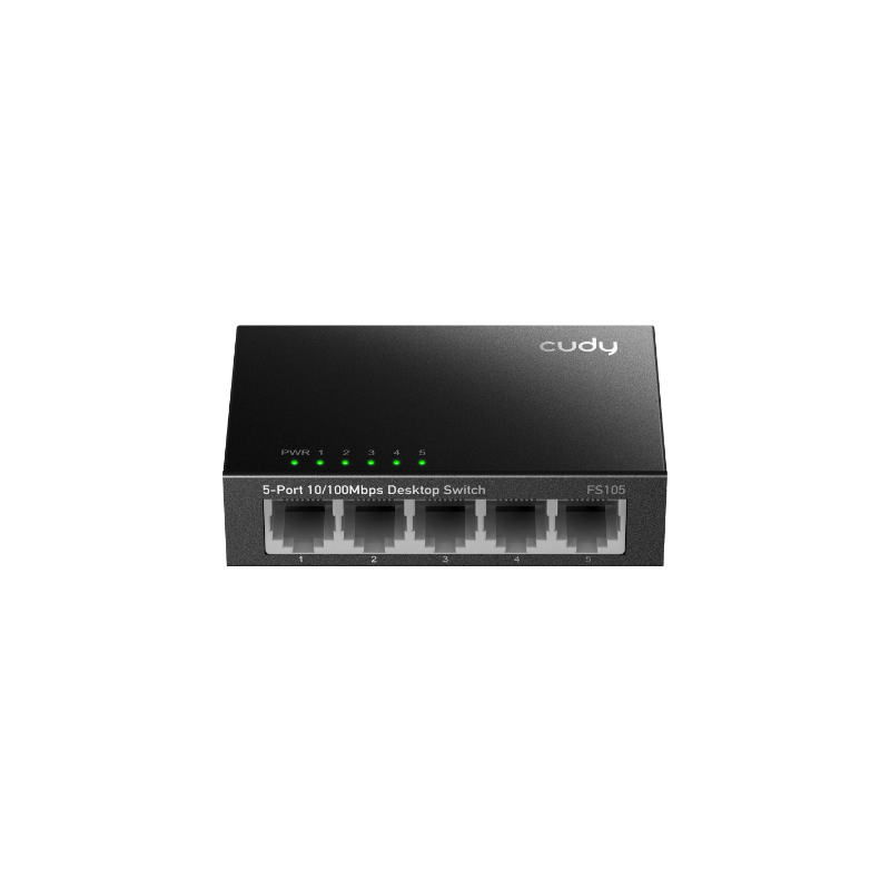 Switch Cudy FS105, 5-Portni, 10/100 Mbps, metalni