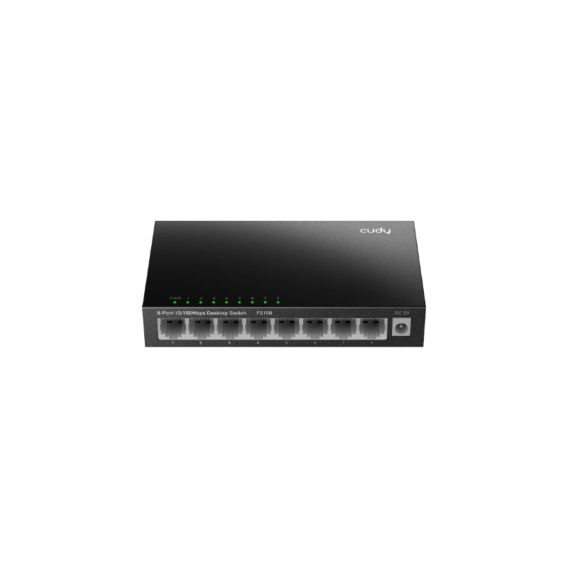 Switch Cudy FS108, 8-Portni, 10/100 Mbps, metalni