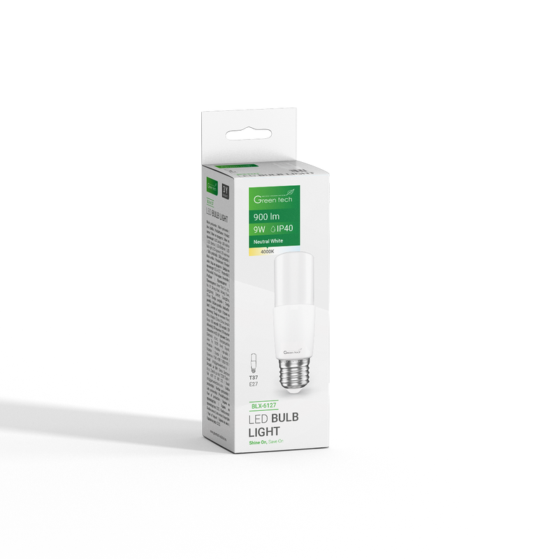LED žarulja Green Tech 9W, 4000K, E27, T37, Flux: 900 lm, IP40, Epistar chip slika 5