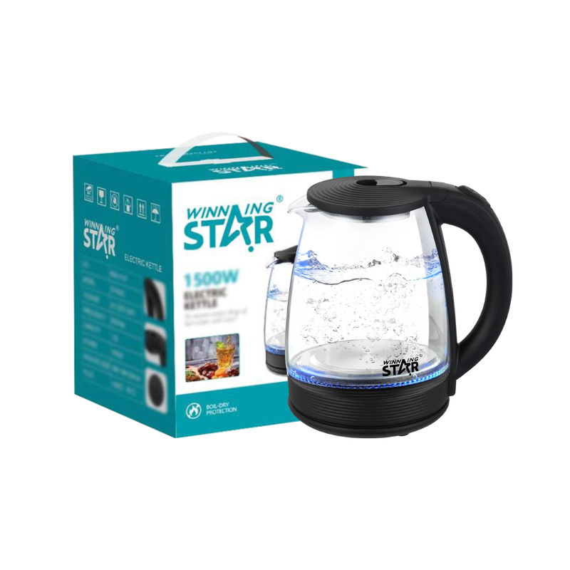 Kuhalo za vodu Winning Star ST-6042, 1.8L, 1500W, staklo