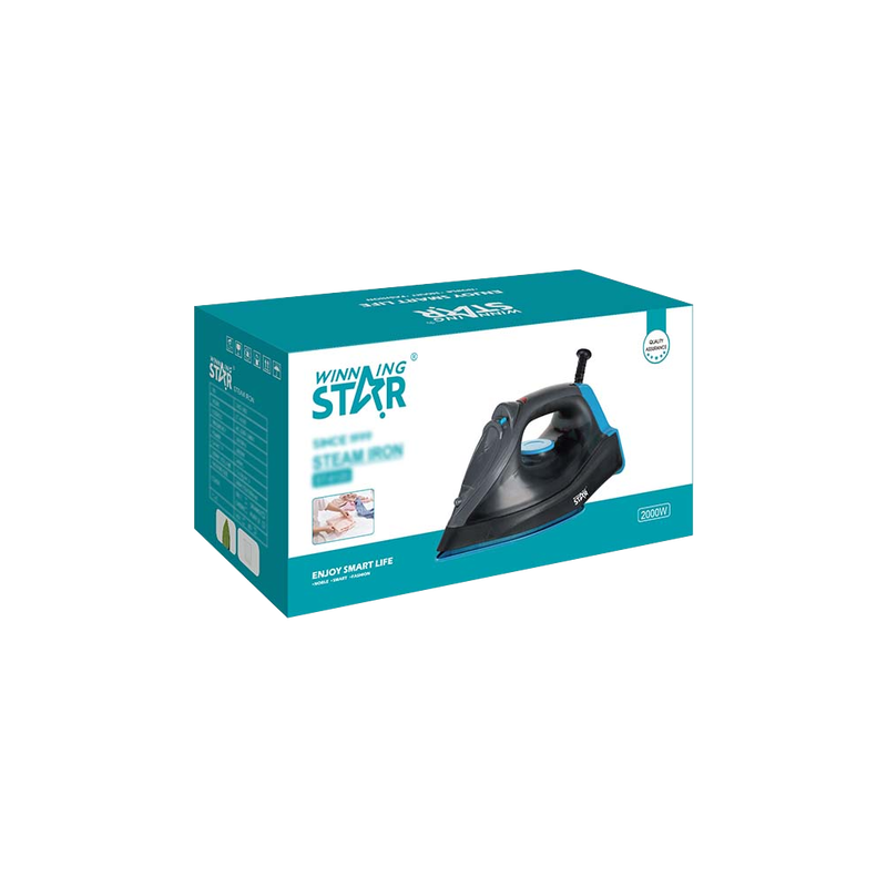 Pegla Winning Star ST-6120-GR, 2000W, crna + zelena, parna slika 4