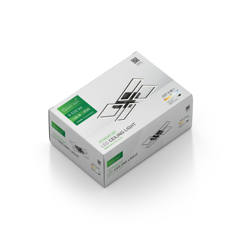 Stropna dekorativna svjetiljka Green Tech 136W, 3CCT slika 2
