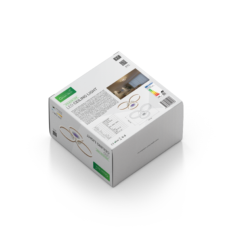 Stropna dekorativna svjetiljka Green Tech 128W, 3CCT slika 3