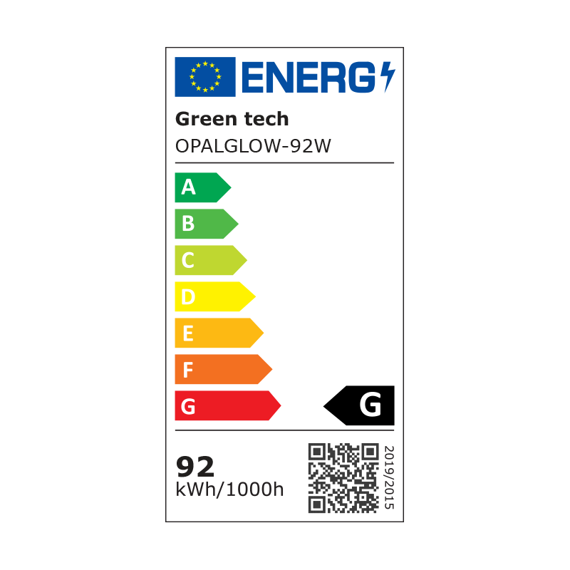 Stropna dekorativna svjetiljka Green Tech 92W, 3CCT slika 6