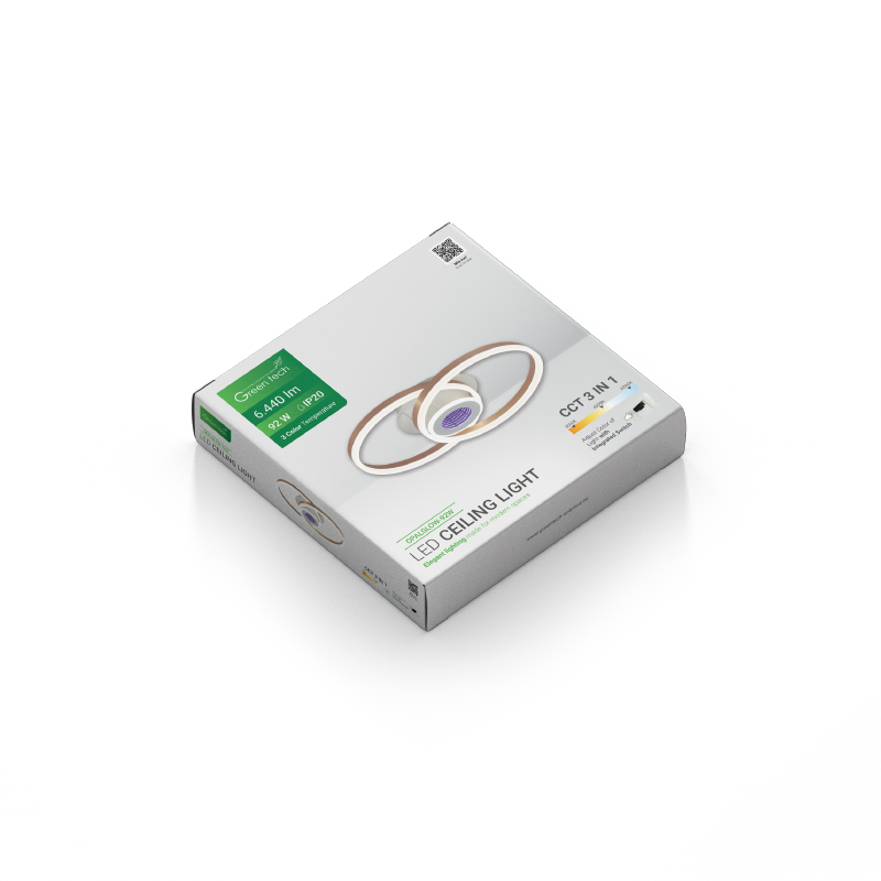 Stropna dekorativna svjetiljka Green Tech 92W, 3CCT slika 2