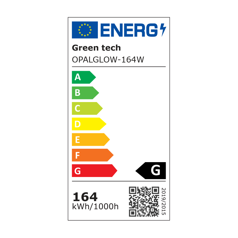 Stropna dekorativna svjetiljka Green Tech 164W, 3CCT slika 6