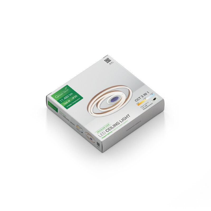 Stropna dekorativna svjetiljka Green Tech 164W, 3CCT slika 2