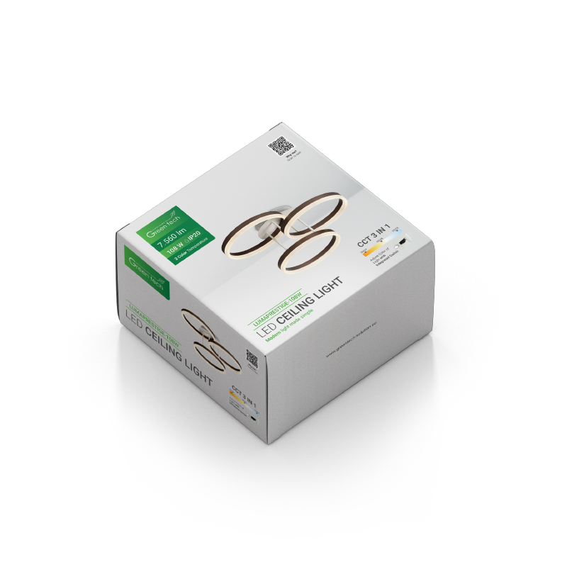 Stropna dekorativna svjetiljka Green Tech 108W, 3CCT slika 2