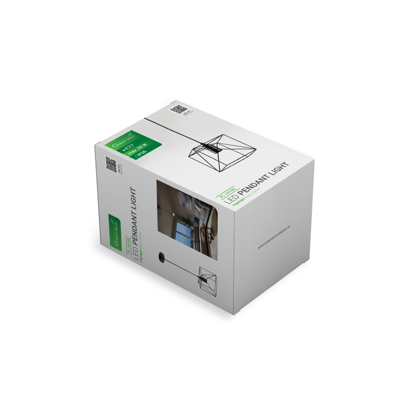 LED visilica Green Tech E27 x 1 kom, crna boja slika 3
