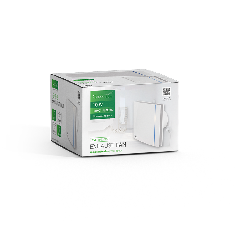 Ispušni ventilator Green Tech GVF-100J bijeli slika 4