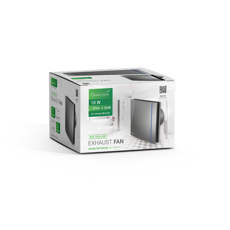 Ispušni ventilator Green Tech GVF-100J antracit slika 4