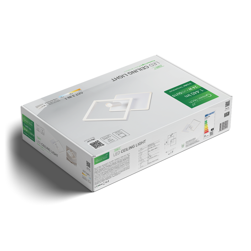 Stropna dekorativna svjetiljka Green Tech 24W, 3CCT + 1 x SPOT GU10 slika 5