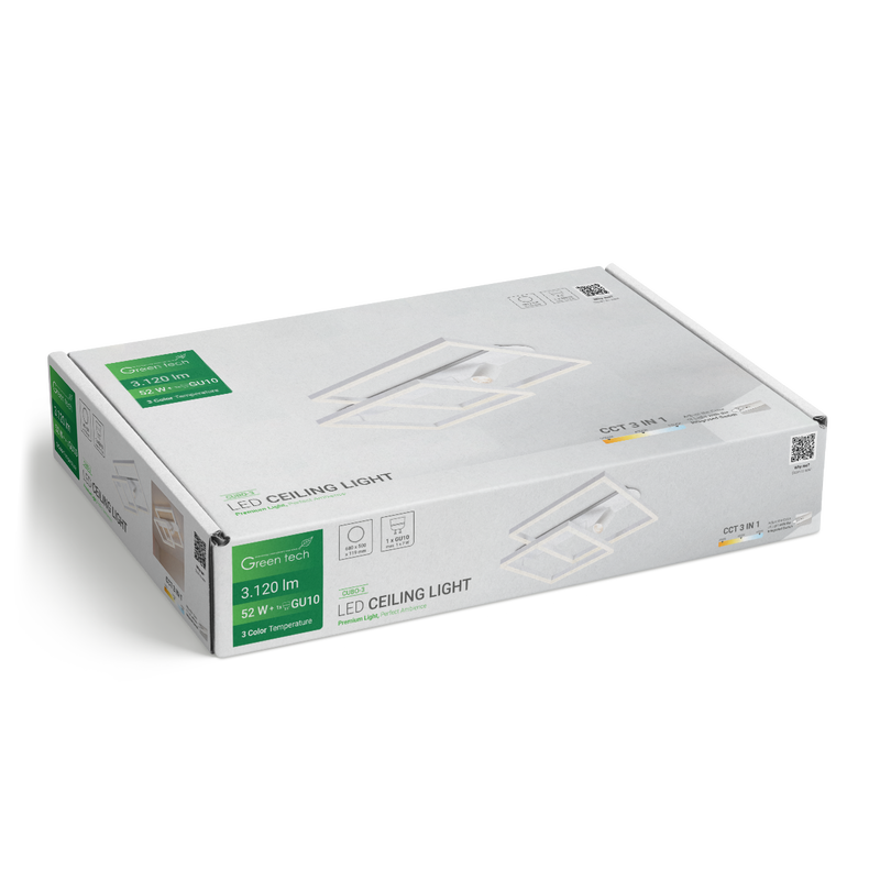 Stropna dekorativna svjetiljka Green Tech 52W, 3CCT + 1 x SPOT GU10 slika 4