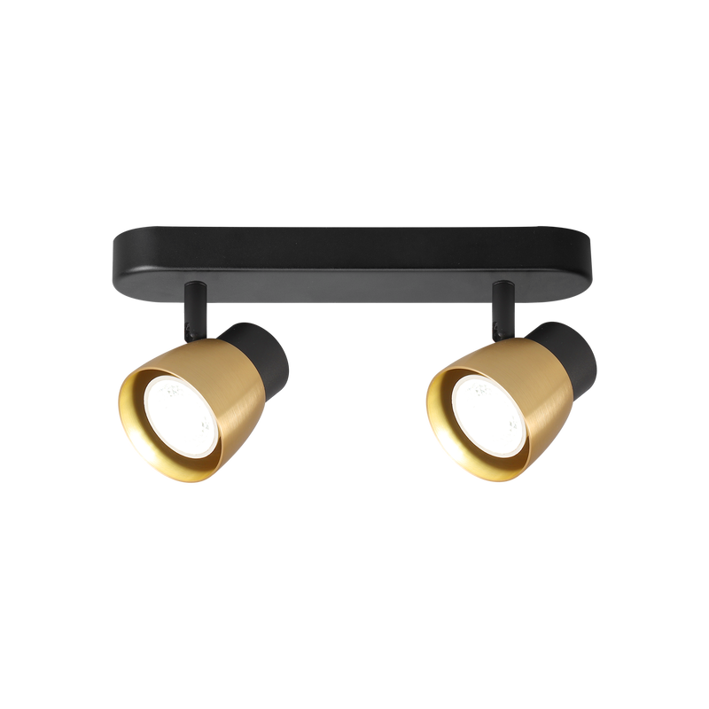 LED spot svjetiljka Green Tech, GU10 X 2 kom, zlatno crna boja slika 2