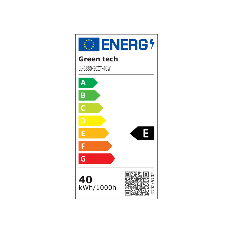 LED linearna svjetiljka Green Tech 40W, 3CCT, IP40, 120 cm, crna boja slika 2