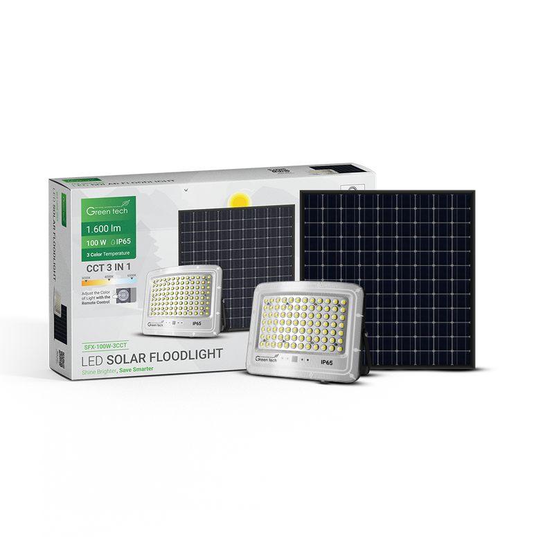 LED solarni reflektor Green Tech 100W, 3CCT, IP65 slika 5